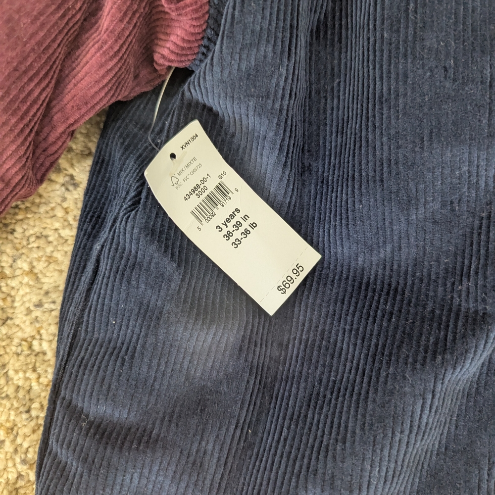 Colorblock Corduroy Jacket - Picture 3 of 4